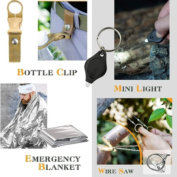 13 in 1 Multi-Tool Kit Hunting Camping Gear Survival Tool Outdoor for Men Gift - Picture 4 of 6